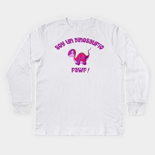 I'm A Dinosaur Rawr! Kids Long Sleeve T-Shirt